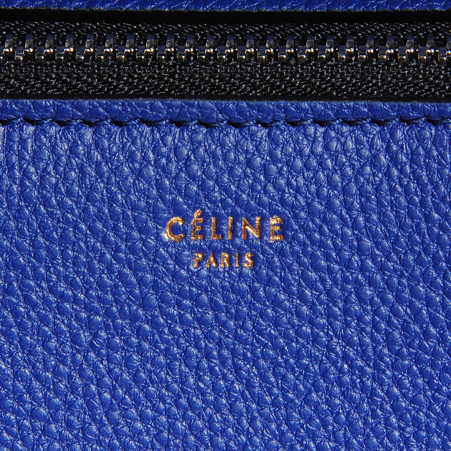 Celine Grained Calfskin Small Edge Shoulder Bag Cobalt 8 of 9
