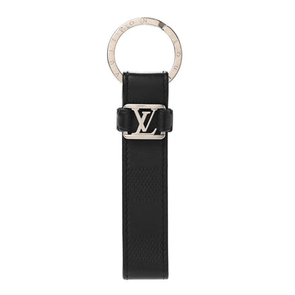 Louis Vuitton Damier Infini LV Dragonne Key Holder Onyx 1 of 5