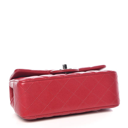 Chanel Caviar Quilted Mini Rectangular Flap Red 5 of 11