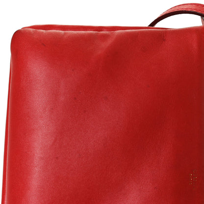Celine Lambskin Large Trio Crossbody Bag Red 12 of 13