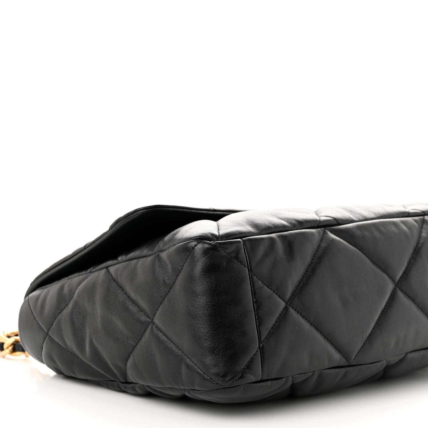 Chanel Lambskin Quilted Maxi Chanel 19 Flap Black 9 of 11