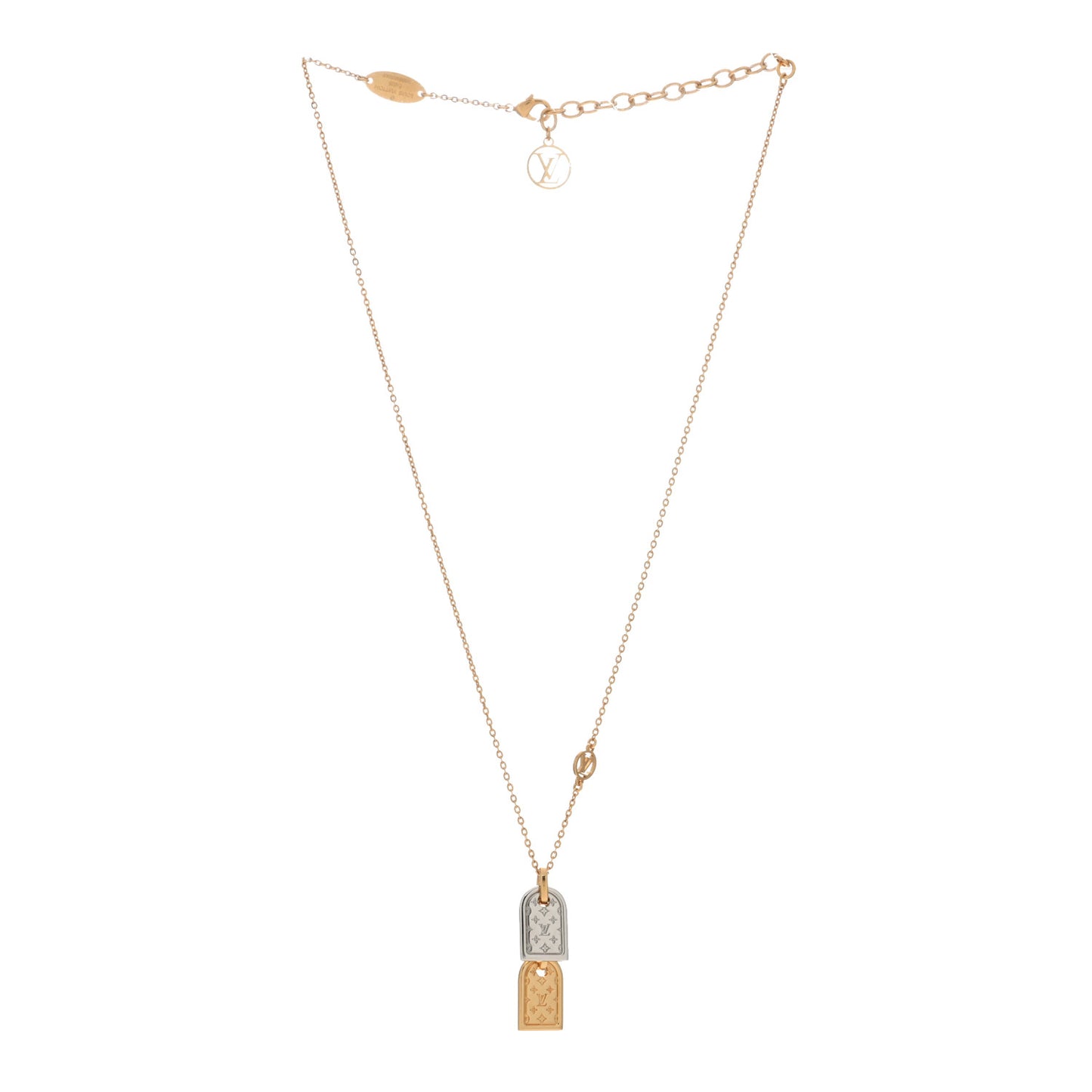 Nanogram Name Tag Necklace Gold