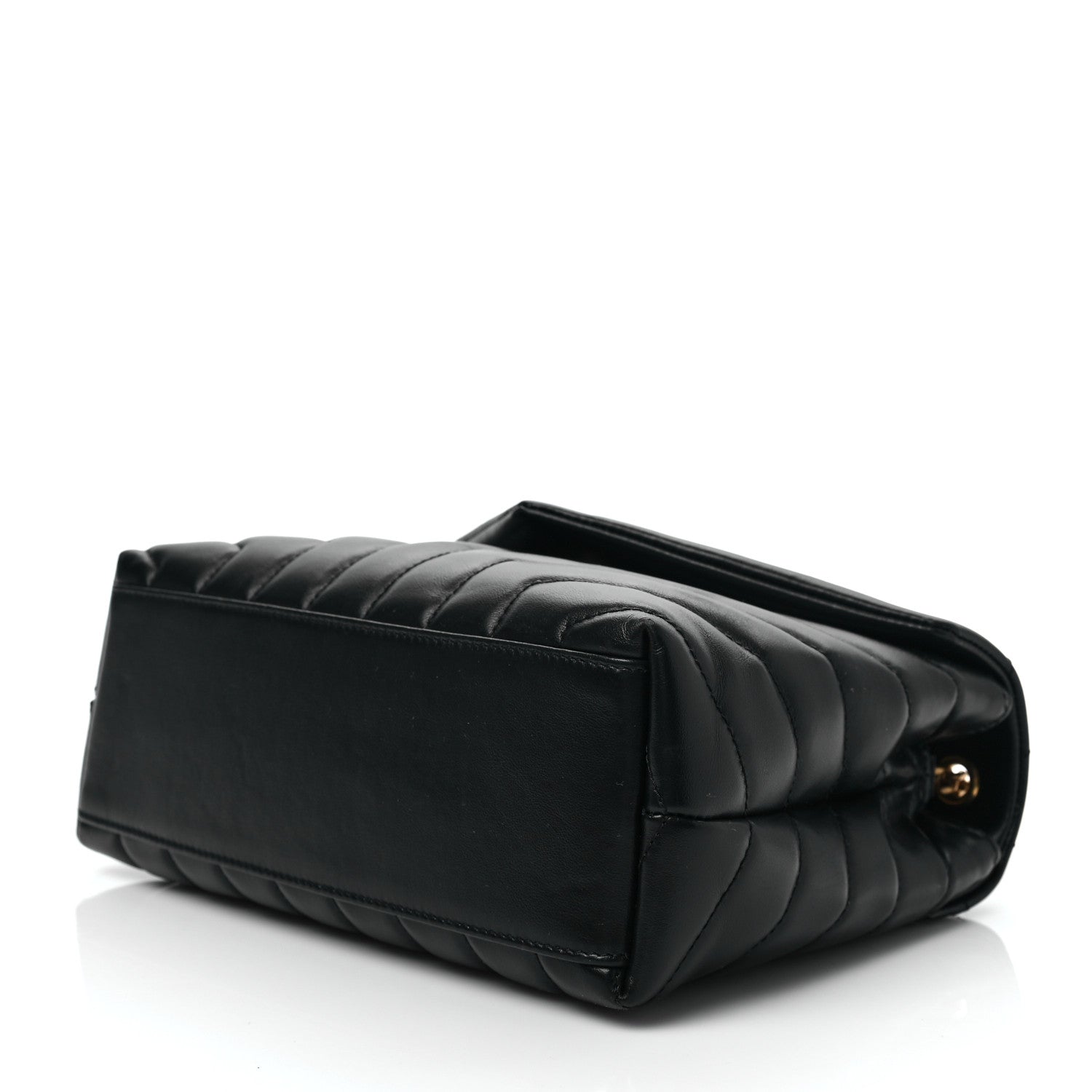 Saint Laurent Calfskin Y Quilted Monogram Small Loulou Chain Satchel Black 7 of 7