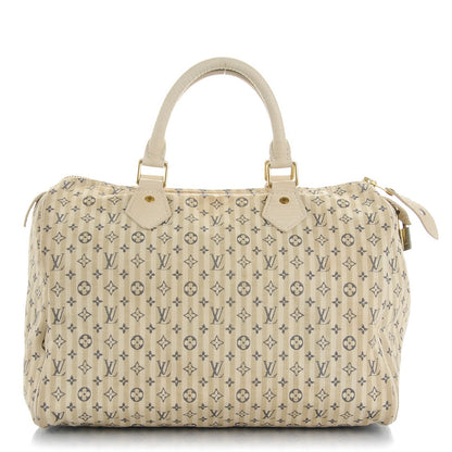 Louis Vuitton Mini Lin Croisette Speedy 30 Blue 1 of 9