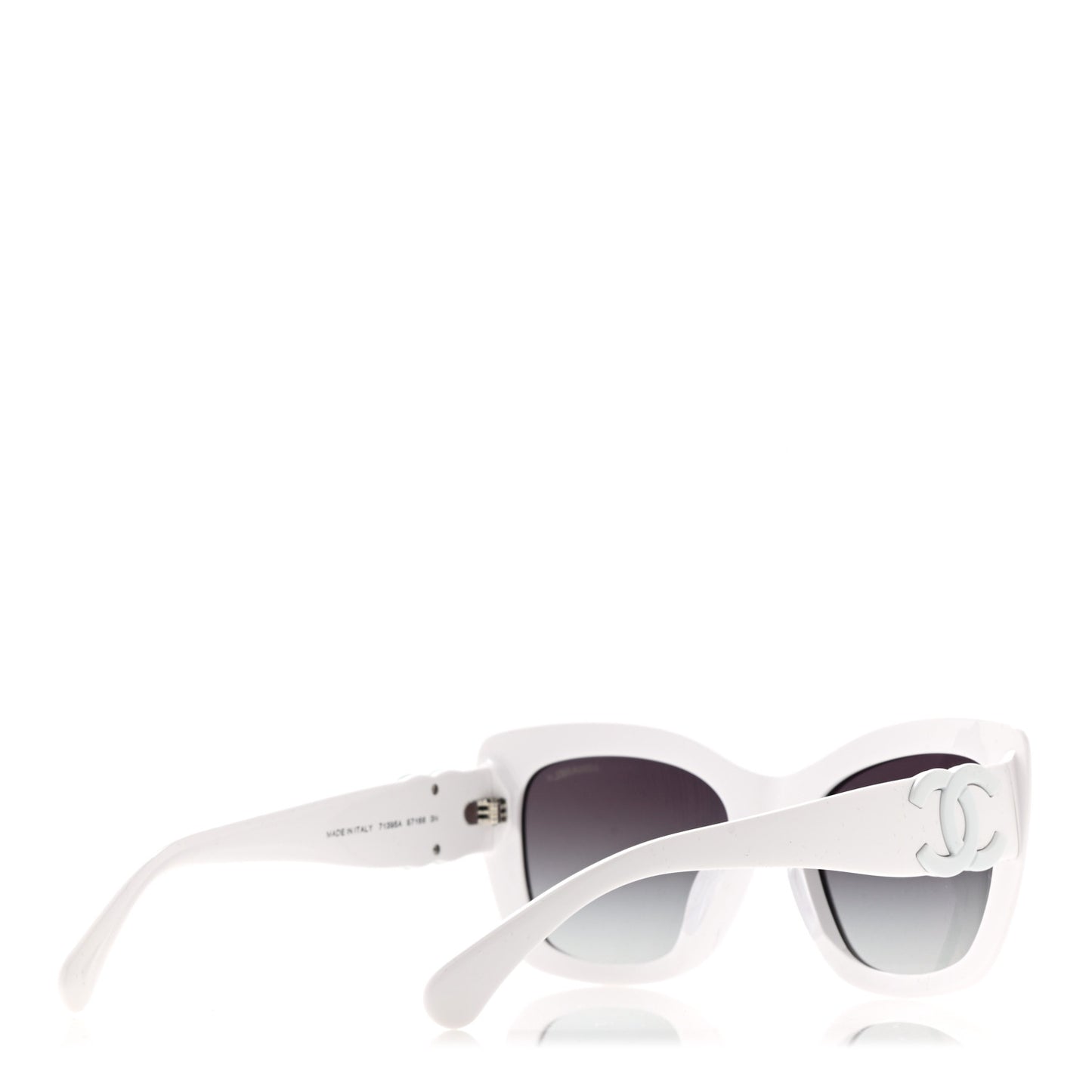 Acetate Square Sunglasses 71395A White