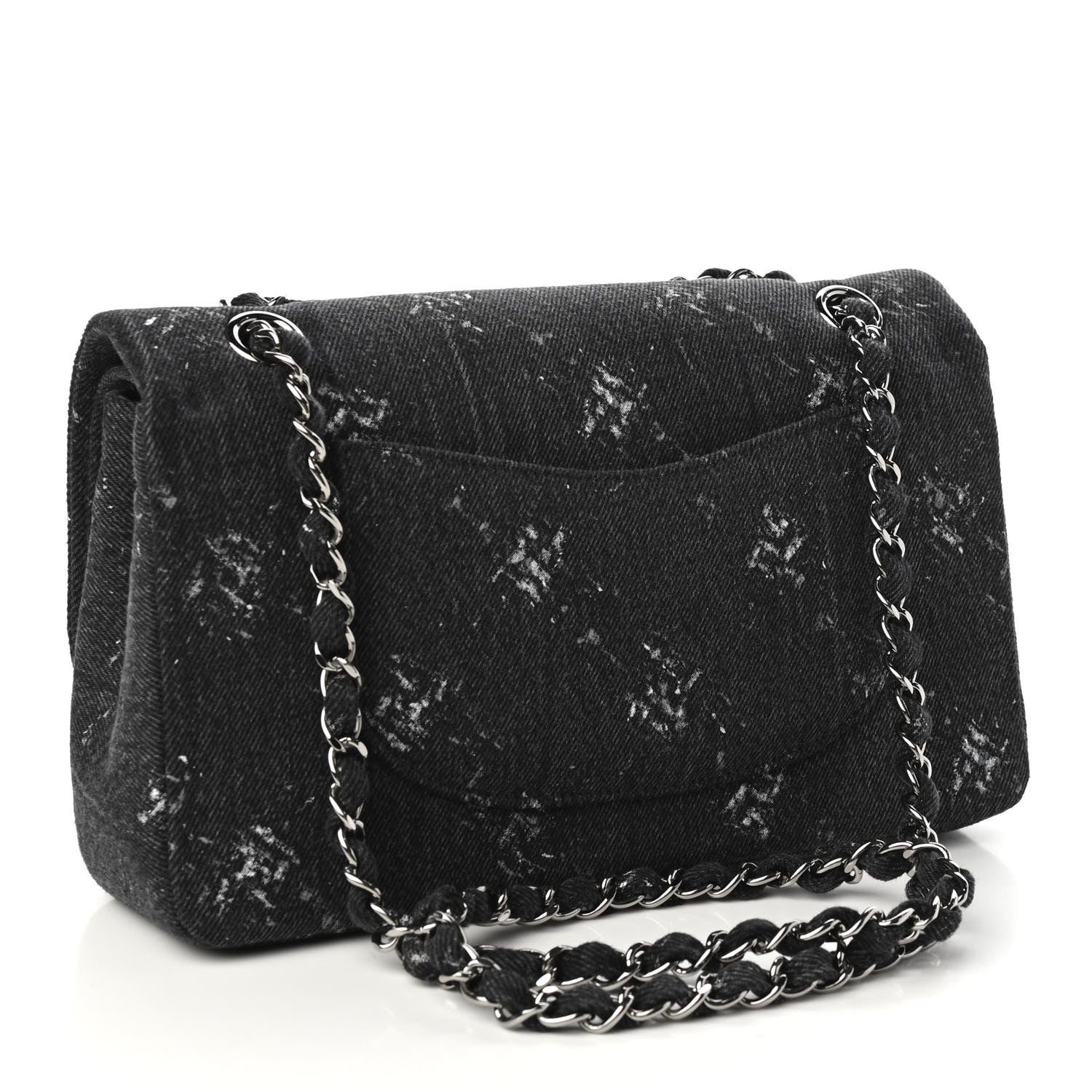 Chanel Denim Medium Double Flap Black 3 of 11