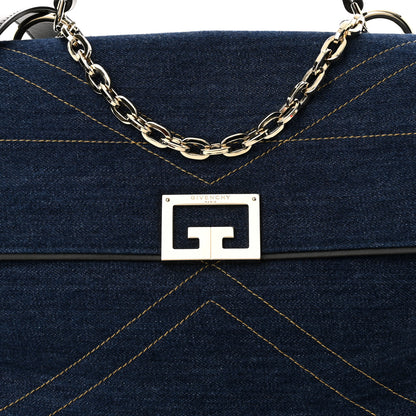 Givenchy Denim Medium ID Flap Blue 7 of 9