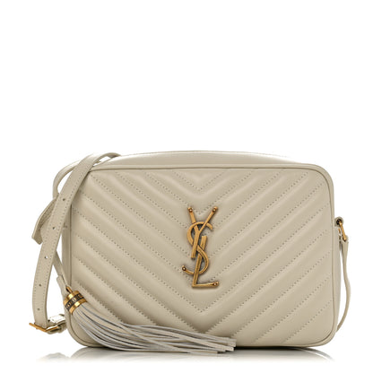 Saint Laurent Calfskin Matelasse Monogram Lou Camera Bag Blanc Vintage 1 of 11