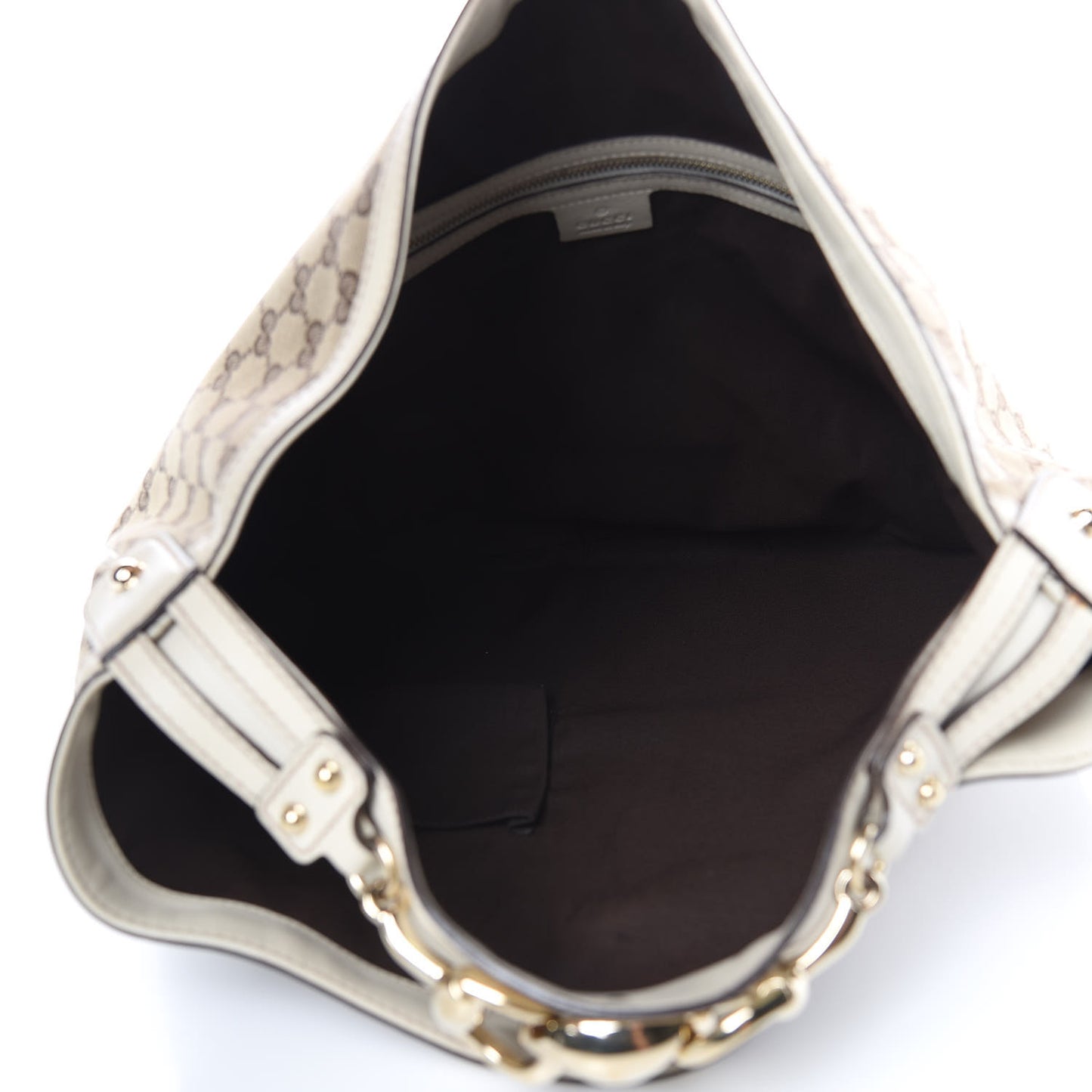 Monogram Large Wave Hobo Off White