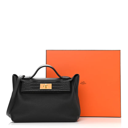 Hermes Togo Matte Alligator Swift Touch 24/24 29 Black 13 of 13