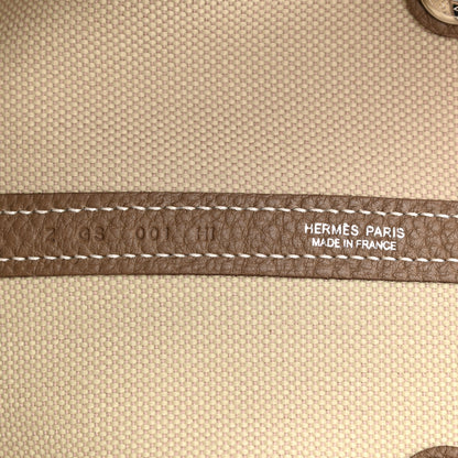 Hermes Twill D Negonda Garden Party 36 MM Tote Beton Etoupe 6 of 9