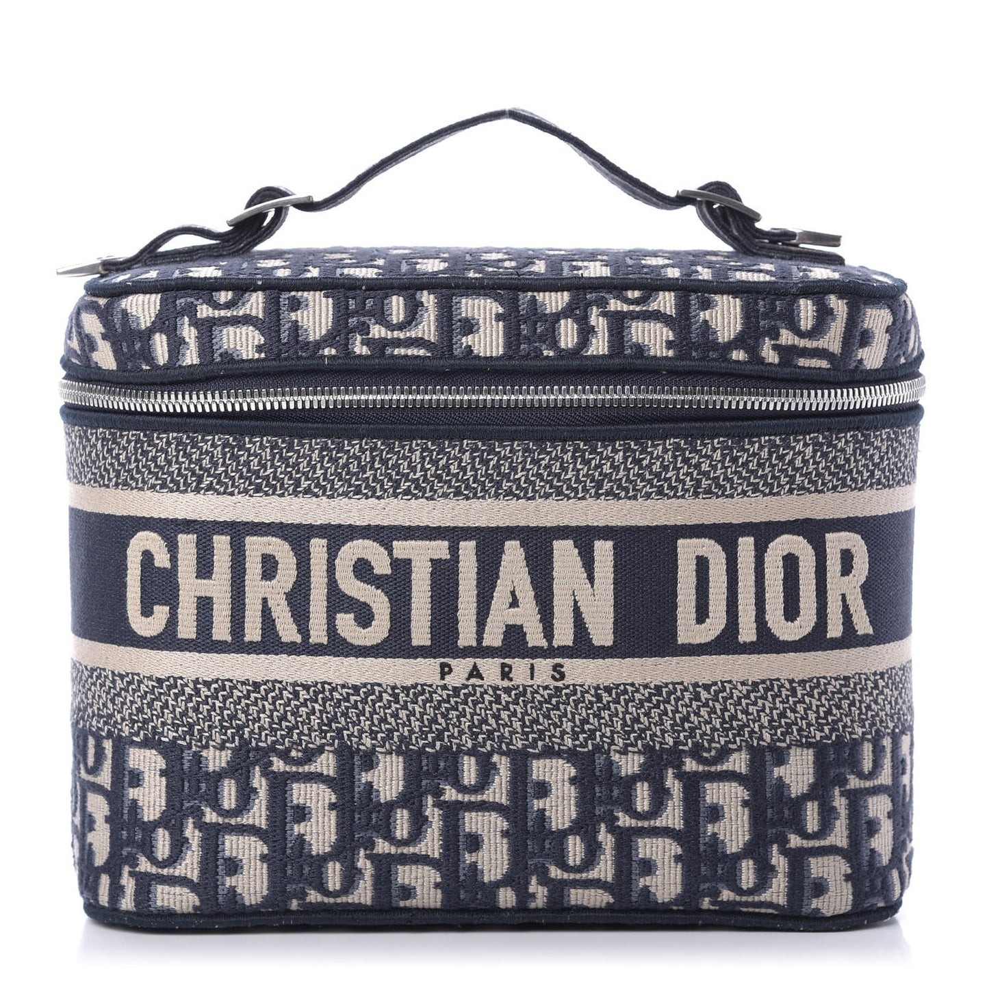 Oblique Diortravel Vanity Case Blue