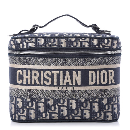Christian Dior Oblique Diortravel Vanity Case Blue 1 of 8