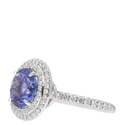 Tiffany Platinum Diamond Tanzanite Soleste Ring 49 5 3 of 6