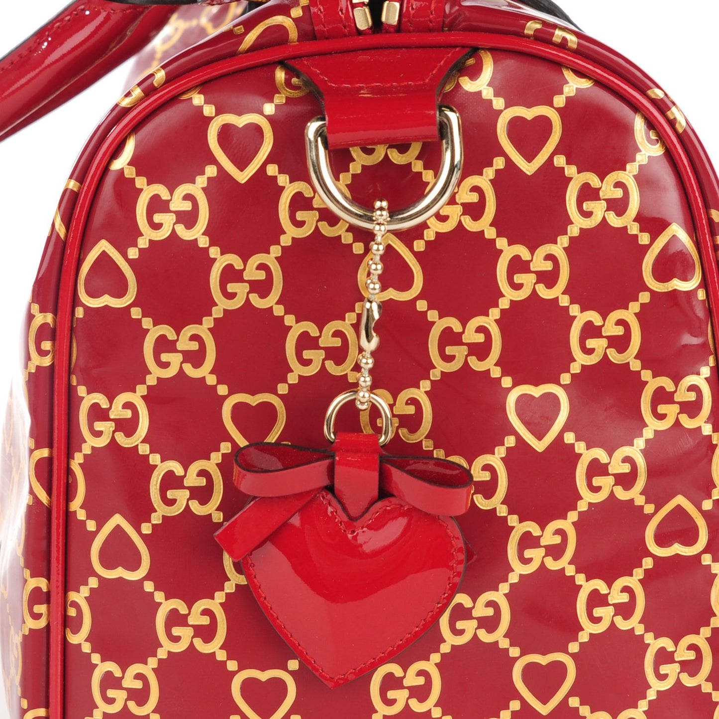 Patent GG Valentine Medium Joy Boston Red Gold