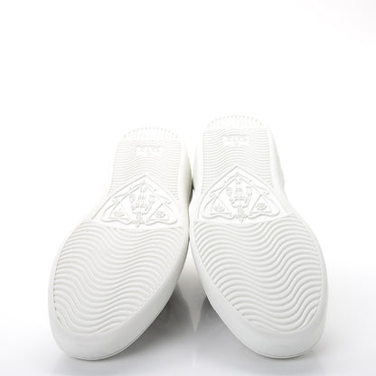 Gucci Calfskin Ayers Crystal LOVED Embroidered New Ace Sneakers 40.5 White 5 of 11