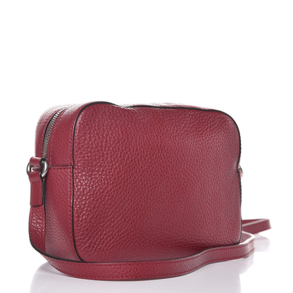 Gucci Pebbled Calfskin Studded Small Soho Disco Bag Soft Burgundy 3 of 8