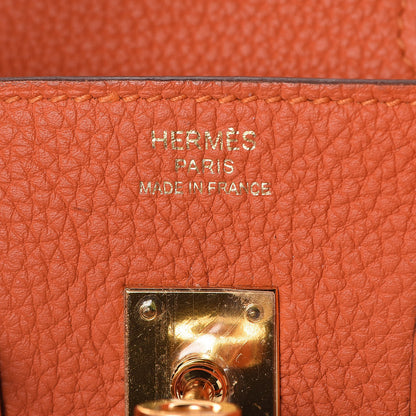 Hermes Togo Birkin 25 Feu 8 of 36