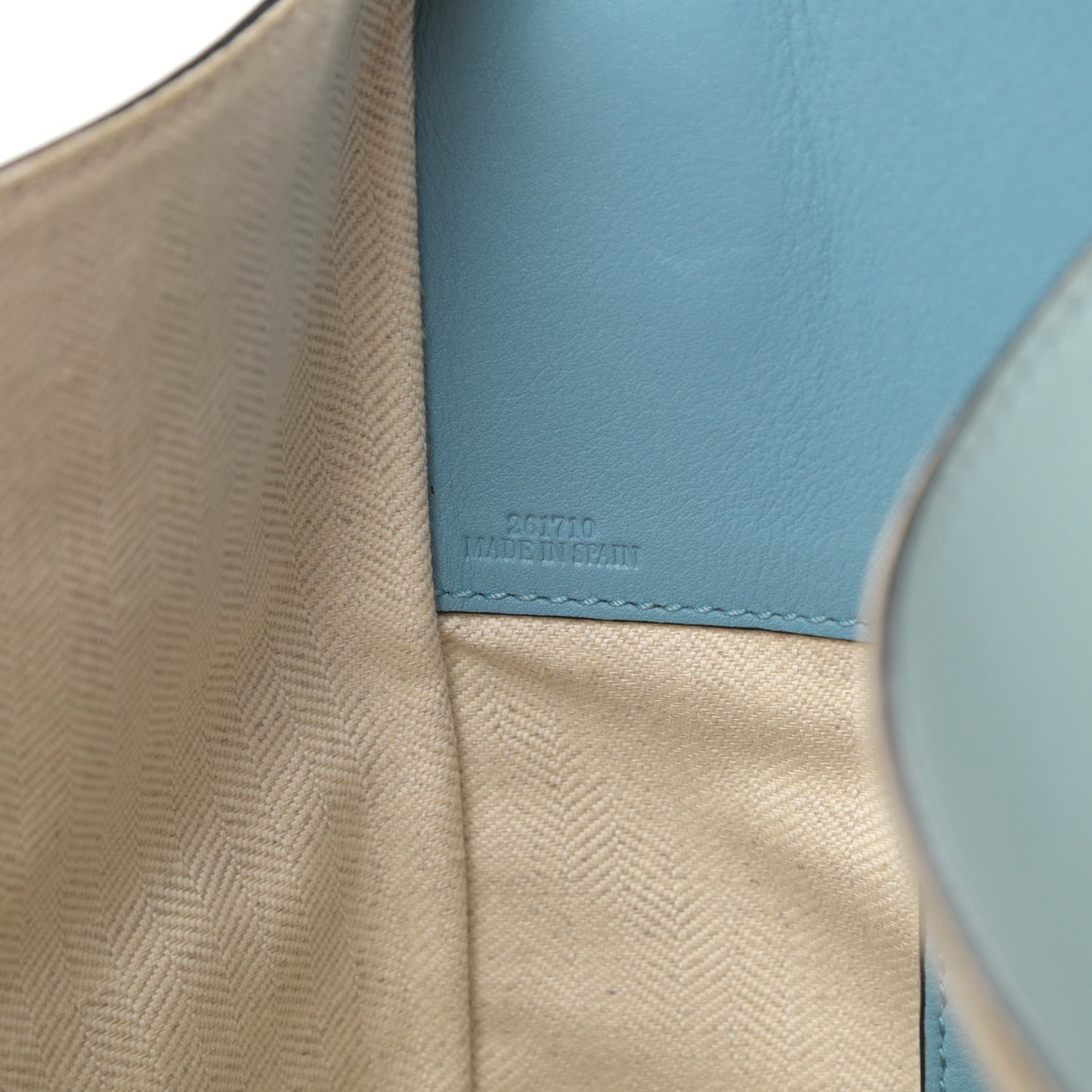 Calfskin Large Hammock Shoulder Bag Aqua Light Blue Stone