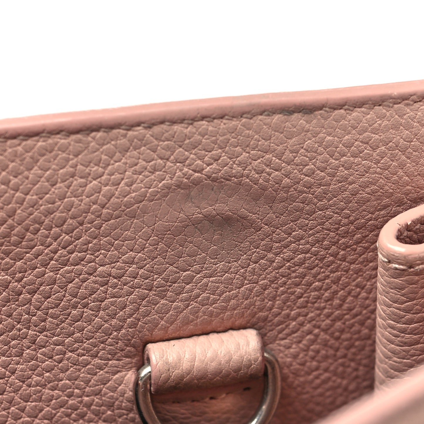 Grained Calfskin Small Sac De Jour Light Blush