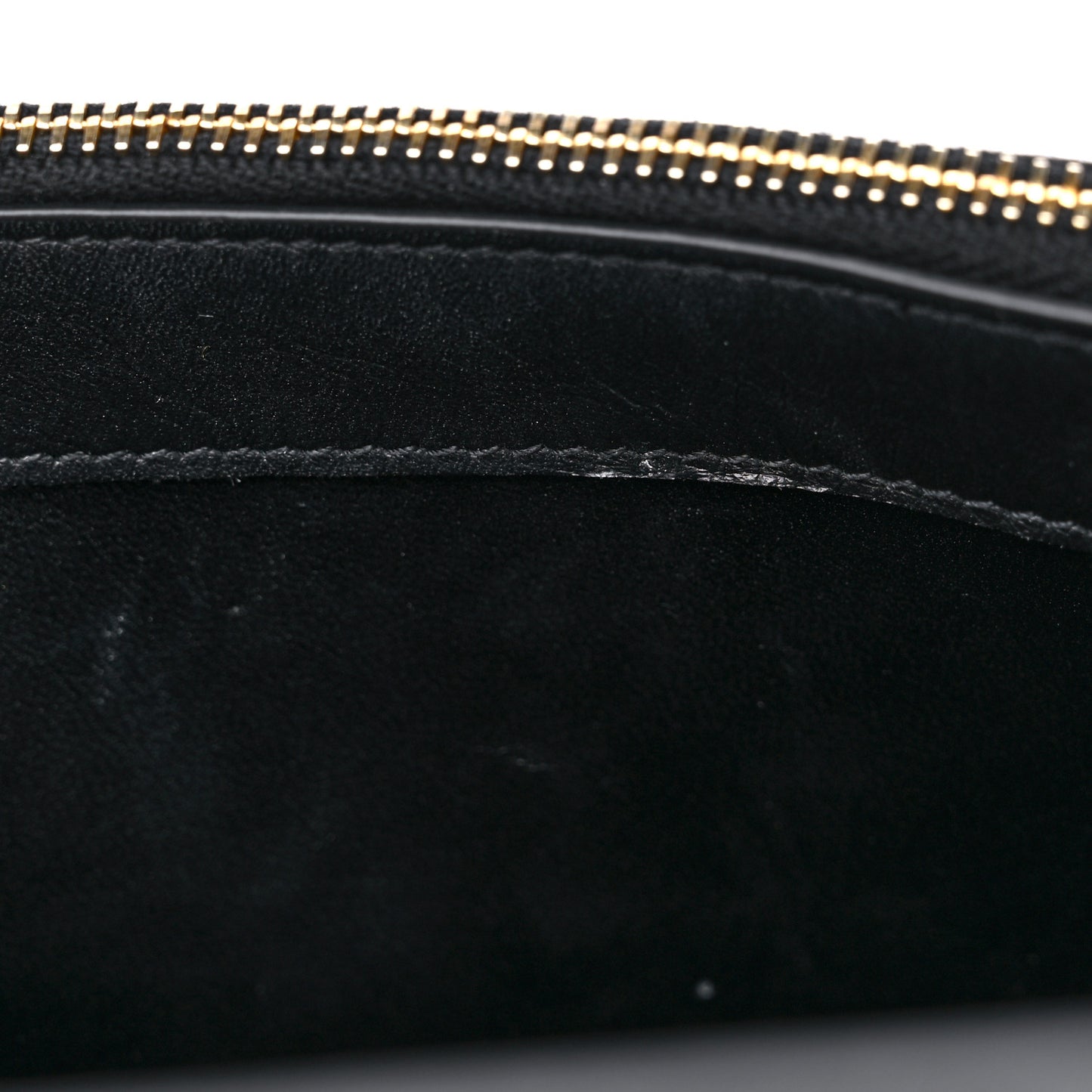 Satin Woven Monogram Kate Tassel Chain Wallet Black