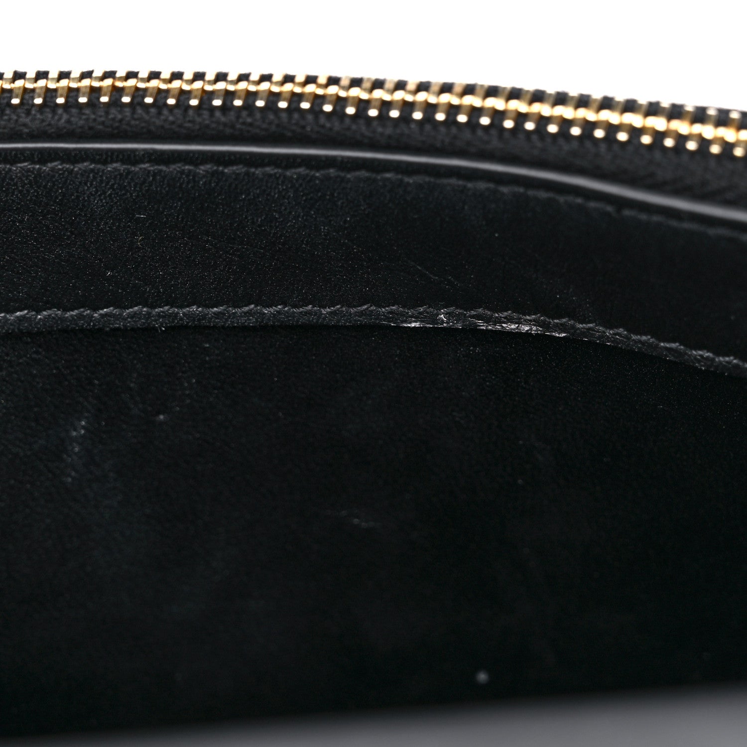 Saint Laurent Satin Woven Monogram Kate Tassel Chain Wallet Black 10 of 11