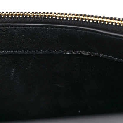 Saint Laurent Satin Woven Monogram Kate Tassel Chain Wallet Black 10 of 11