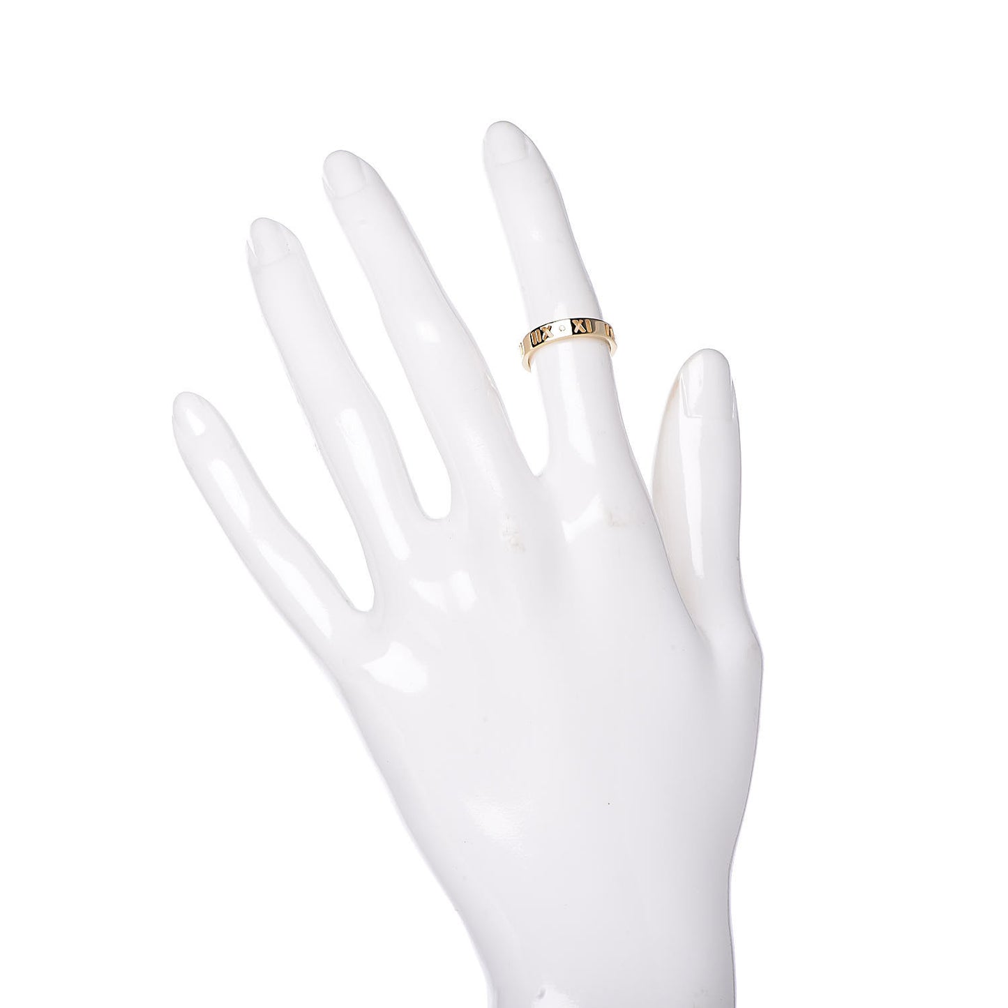 18K Yellow Gold Diamond Atlas Pierced Ring 47 4