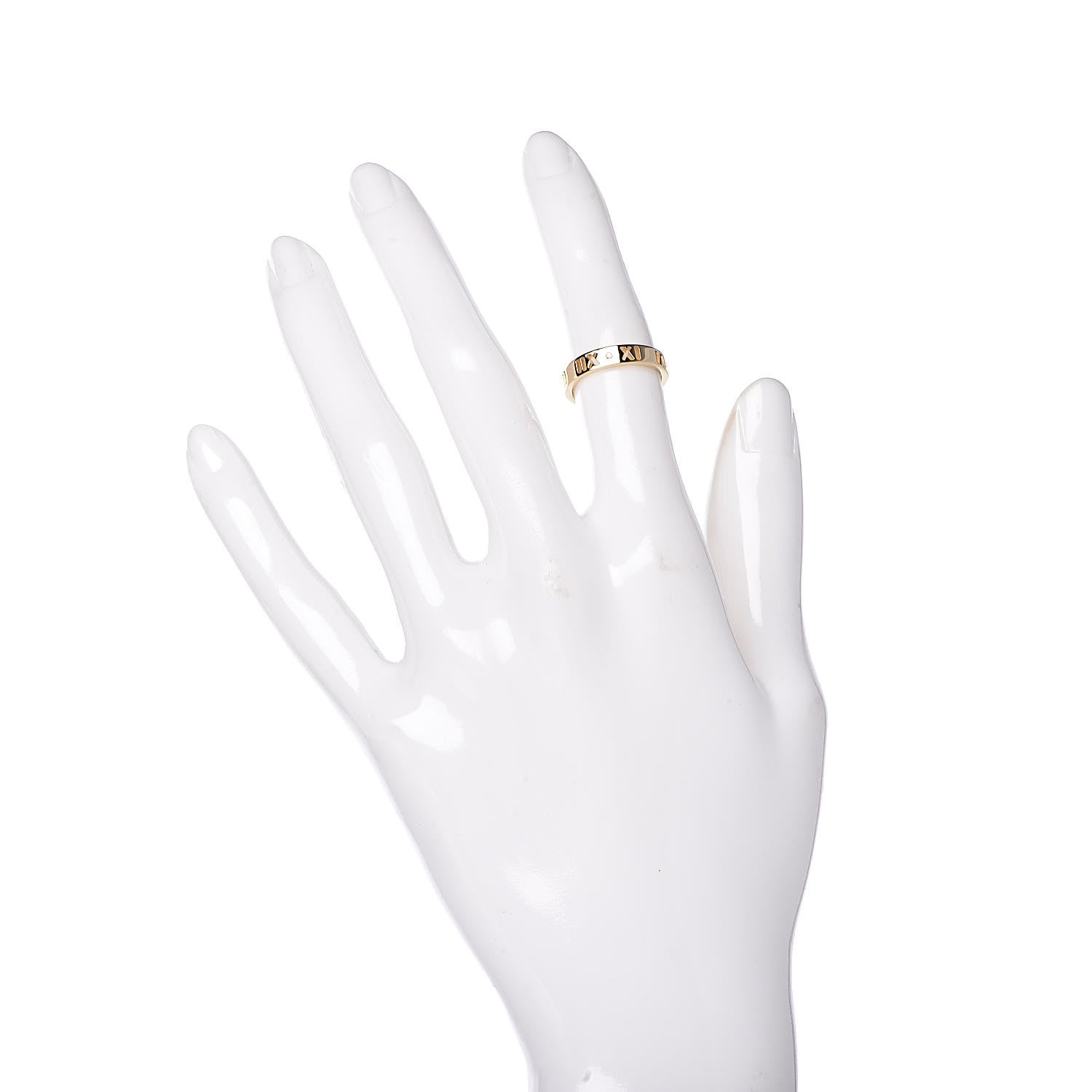 Tiffany 18K Yellow Gold Diamond Atlas Pierced Ring 47 4 2 of 4