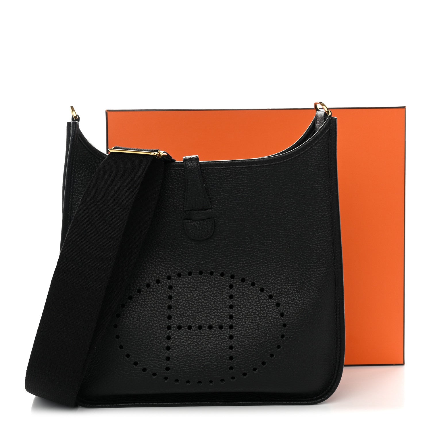 Hermes Taurillon Clemence Evelyne III PM Black 11 of 11