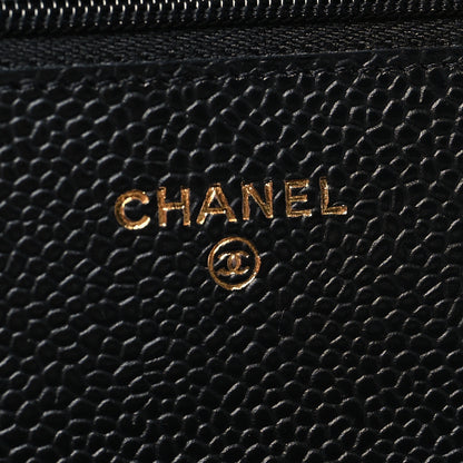 Chanel Caviar Quilted Wallet on Chain WOC Black 7 of 13