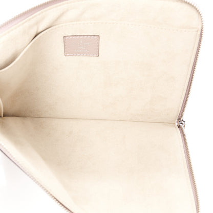 Louis Vuitton Calfskin Pochette Jour PM Clutch Taupe 5 of 8