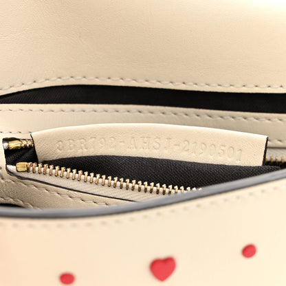 Fendi Vitello Burro Chinese Valentines Day Karligraphy Embroidered Baguette 1997 Pana Rosso Cardinale 7 of 8