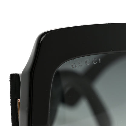 Gucci Square Frame Glitter GG0102S Sunglasses Black 7 of 9