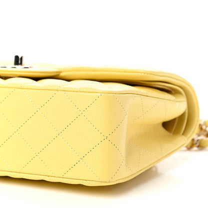 Chanel Caviar Quilted Small Double Flap Yellow 9 of 11