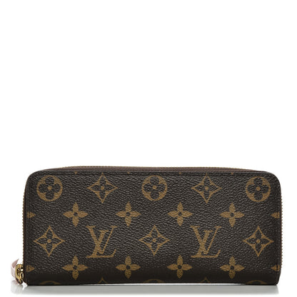 Louis Vuitton Monogram Clemence Wallet Rose Ballerine 1 of 7