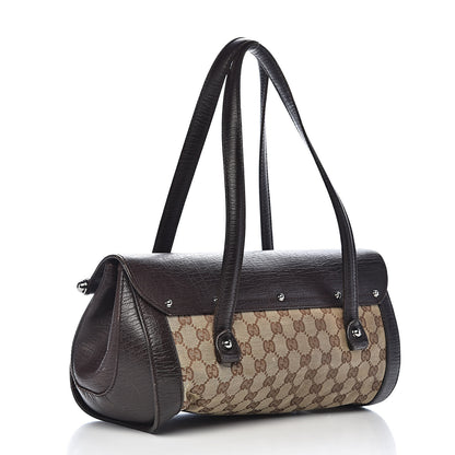 Gucci Monogram Bamboo Bullet Bag Dark Brown 3 of 22