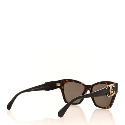 Chanel Acetate Lambskin CC Sunglasses 5456-Q-B Tortoise 4 of 7