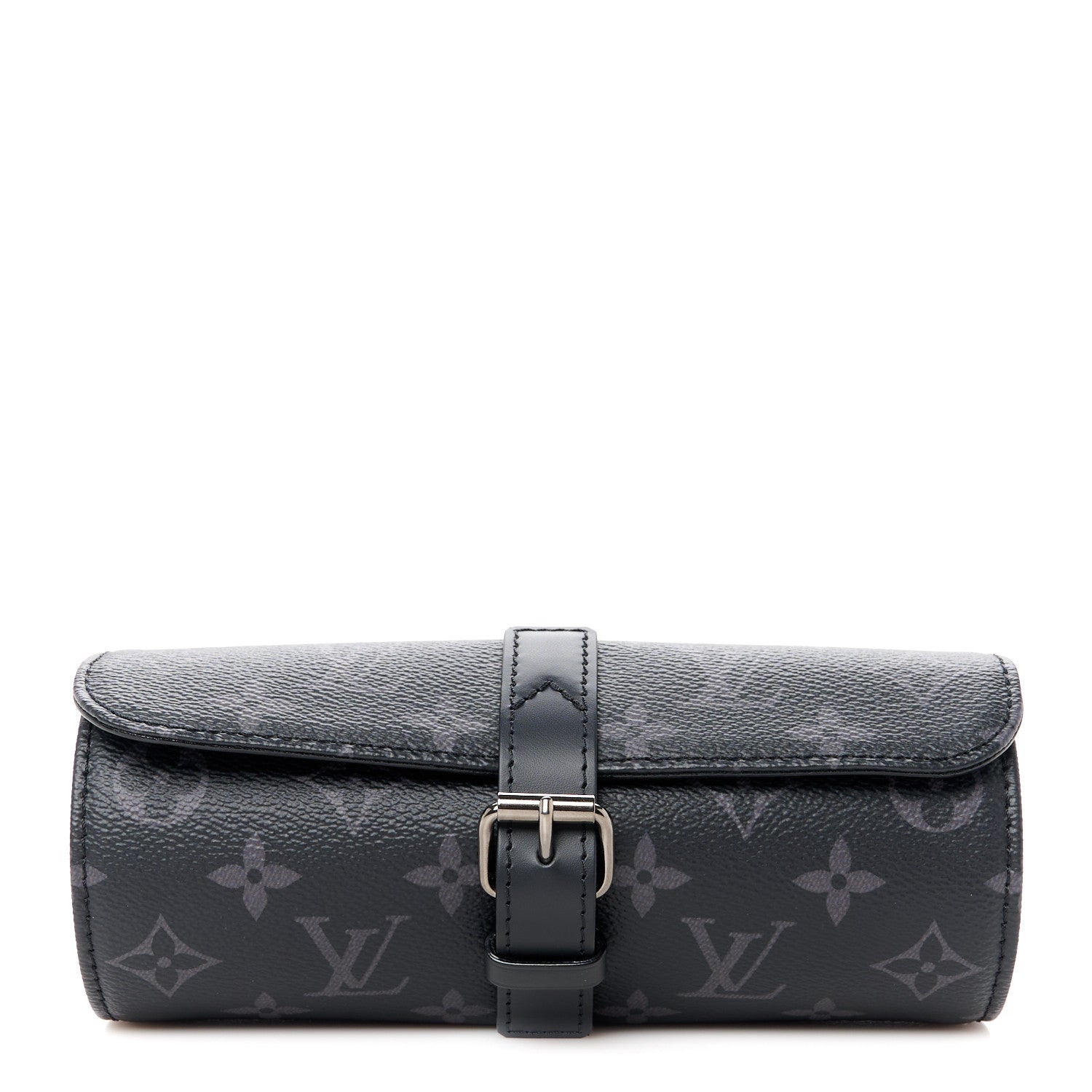 Louis Vuitton Monogram Eclipse 3 Watch Travel Case 1 of 8