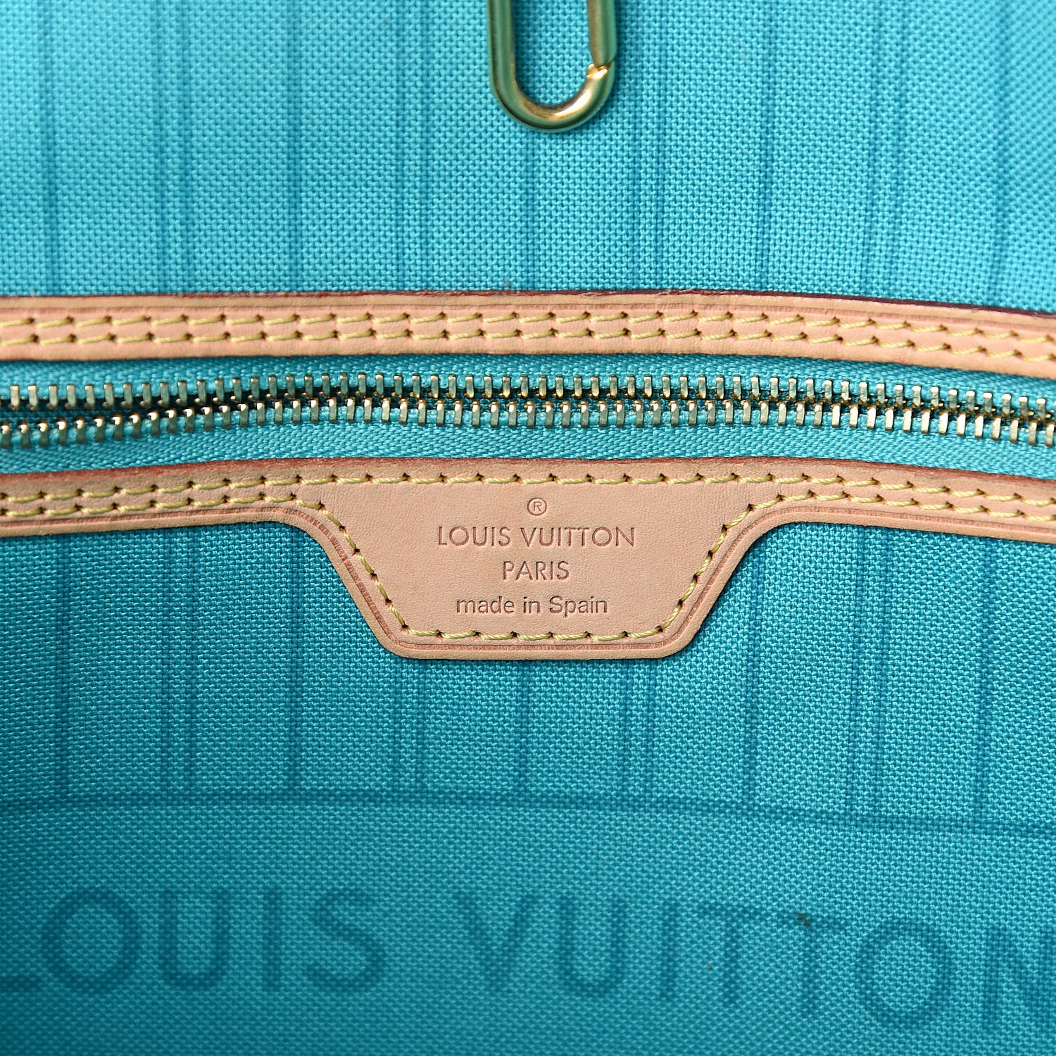 Louis Vuitton Monogram V Neverfull MM Turquoise 6 of 11