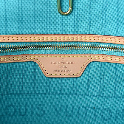 Louis Vuitton Monogram V Neverfull MM Turquoise 6 of 11