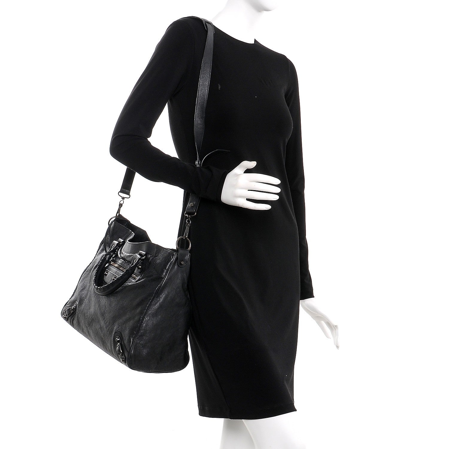 Balenciaga Agneau Classic Hardware Velo Black 2 of 7