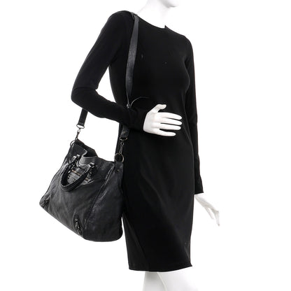 Balenciaga Agneau Classic Hardware Velo Black 2 of 7
