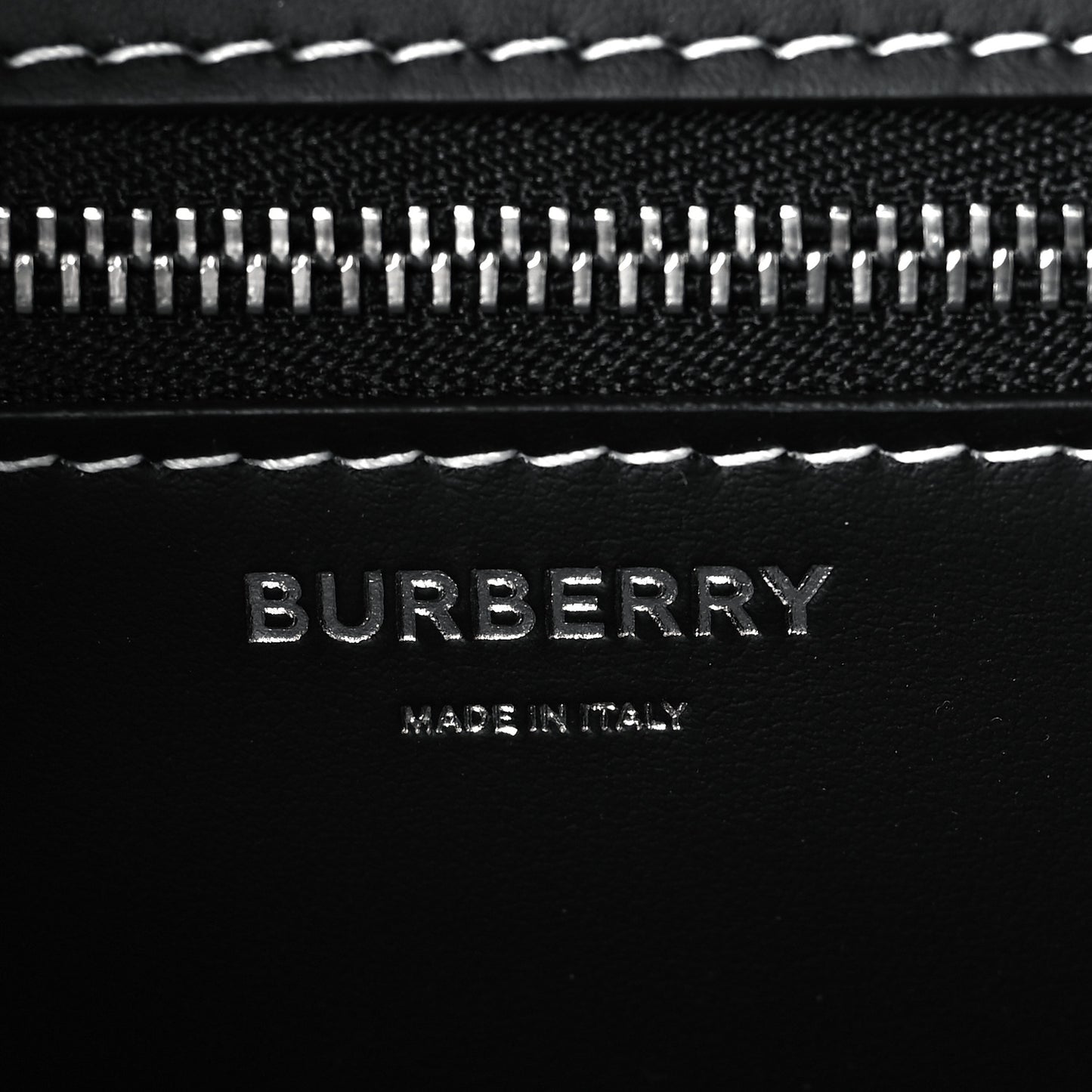 Calfskin Monogram Embossed MediumTB Chain Bag Black White