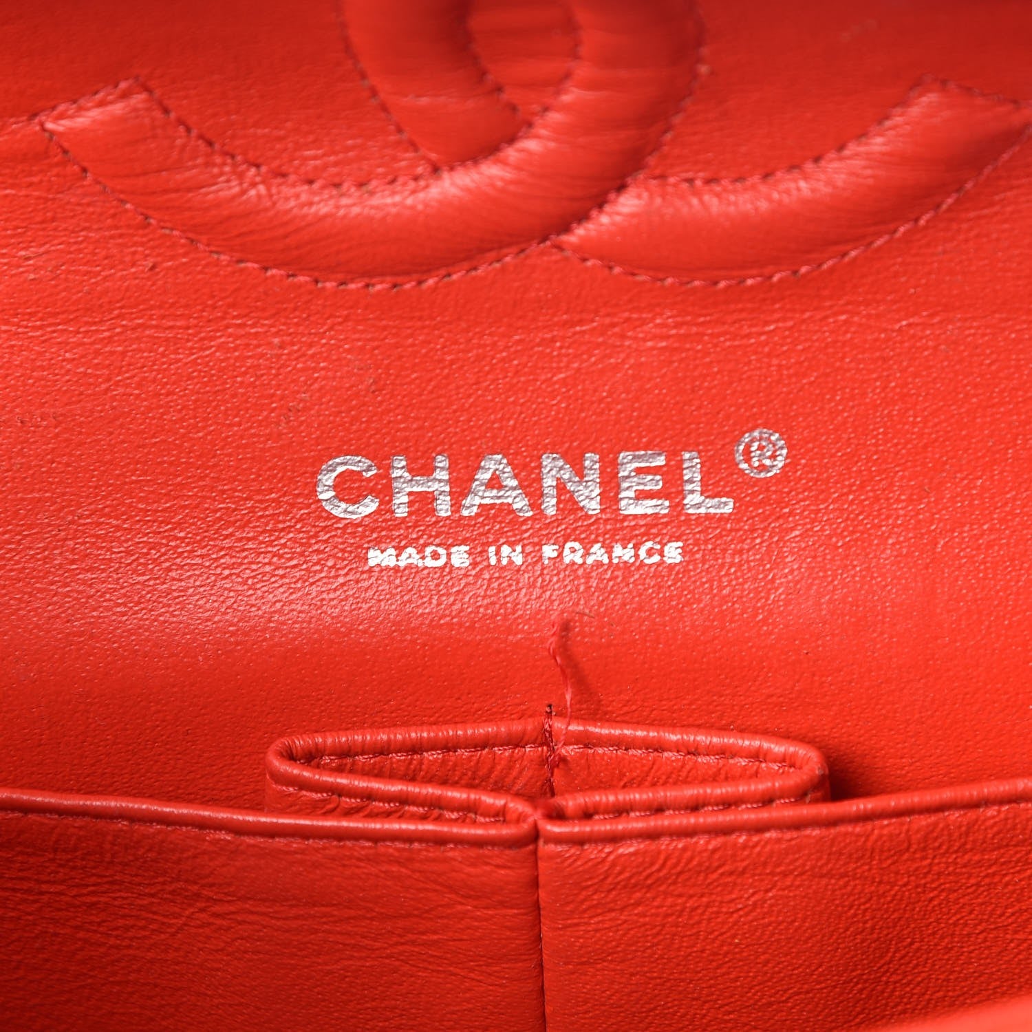 Chanel Lambskin Perforated Medium Double Flap Red 7 of 10
