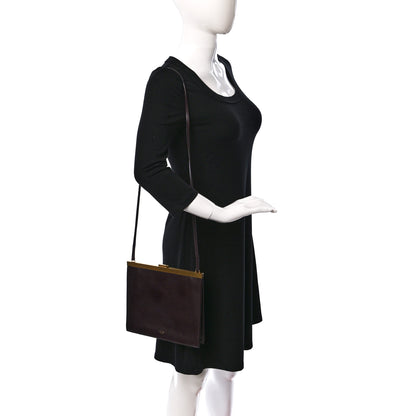 Celine Smooth Calfskin Mini Clasp Bag Bordeaux 2 of 9