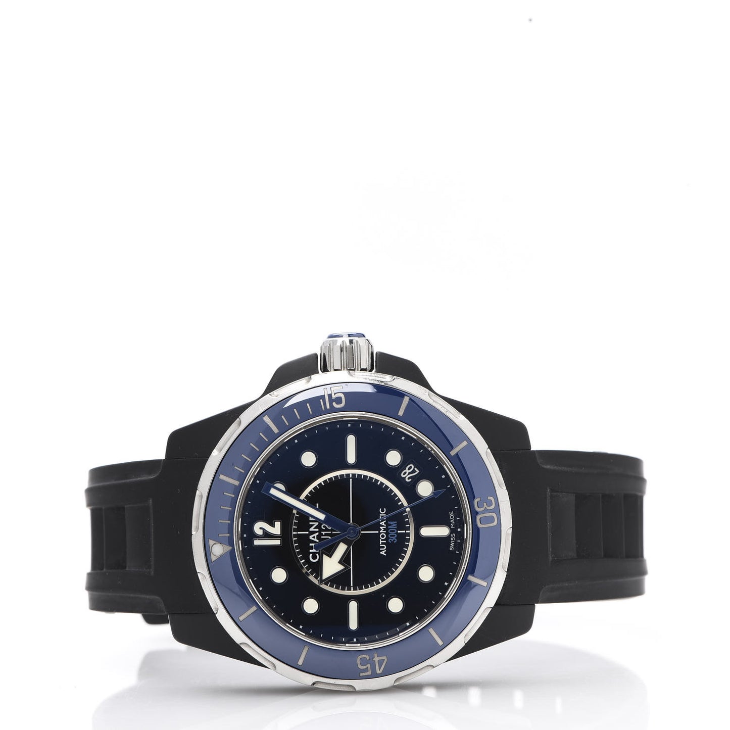 Stainless Steel Ceramic Rubber 41mm J12 Marine Automatic Watch Black