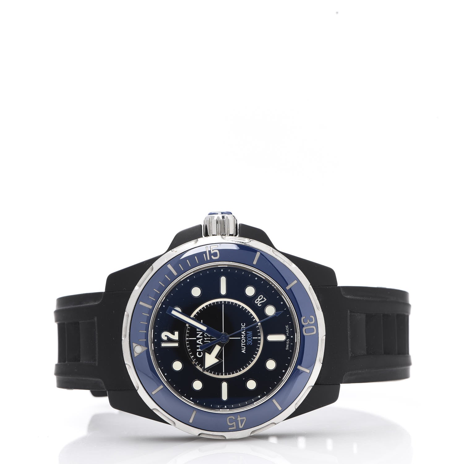Chanel Stainless Steel Ceramic Rubber 41mm J12 Marine Automatic Watch Black 3 of 7