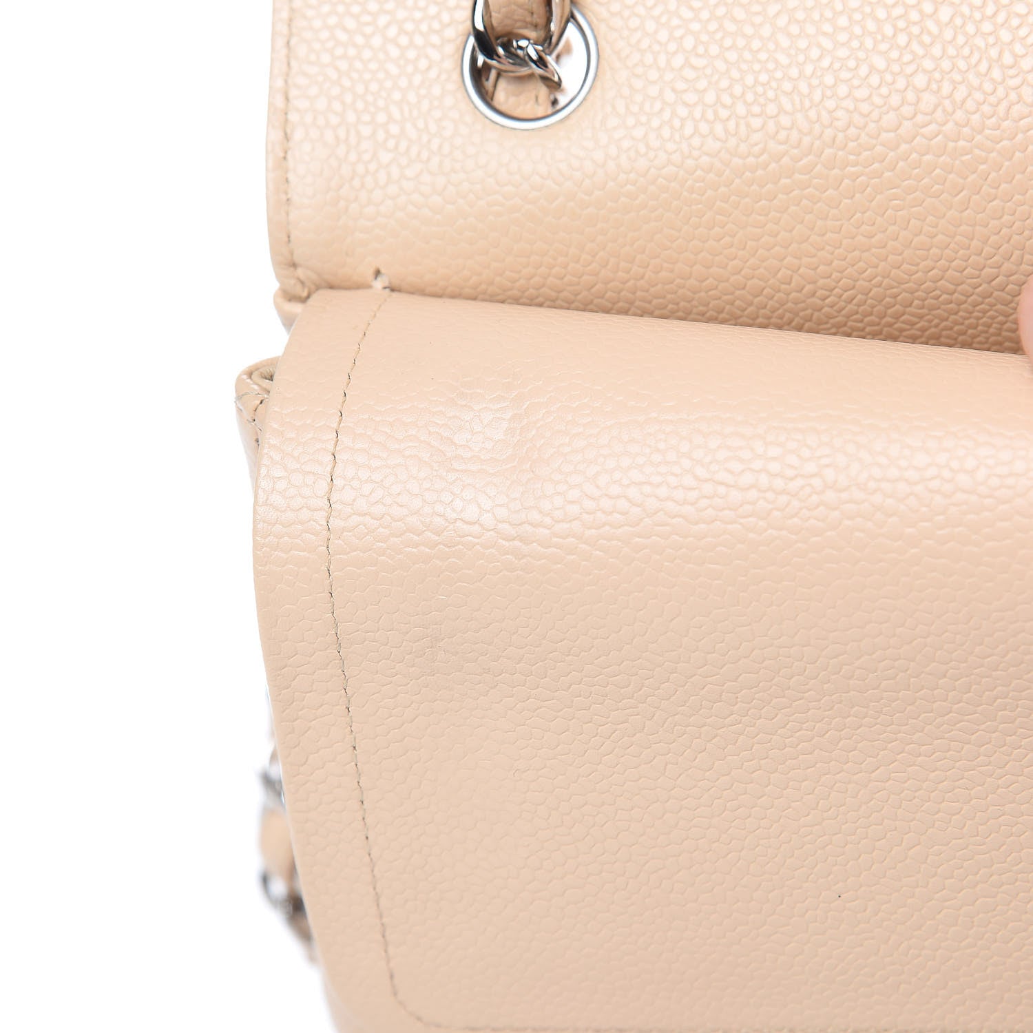 Chanel Caviar Quilted Jumbo Double Flap Beige Clair 13 of 16