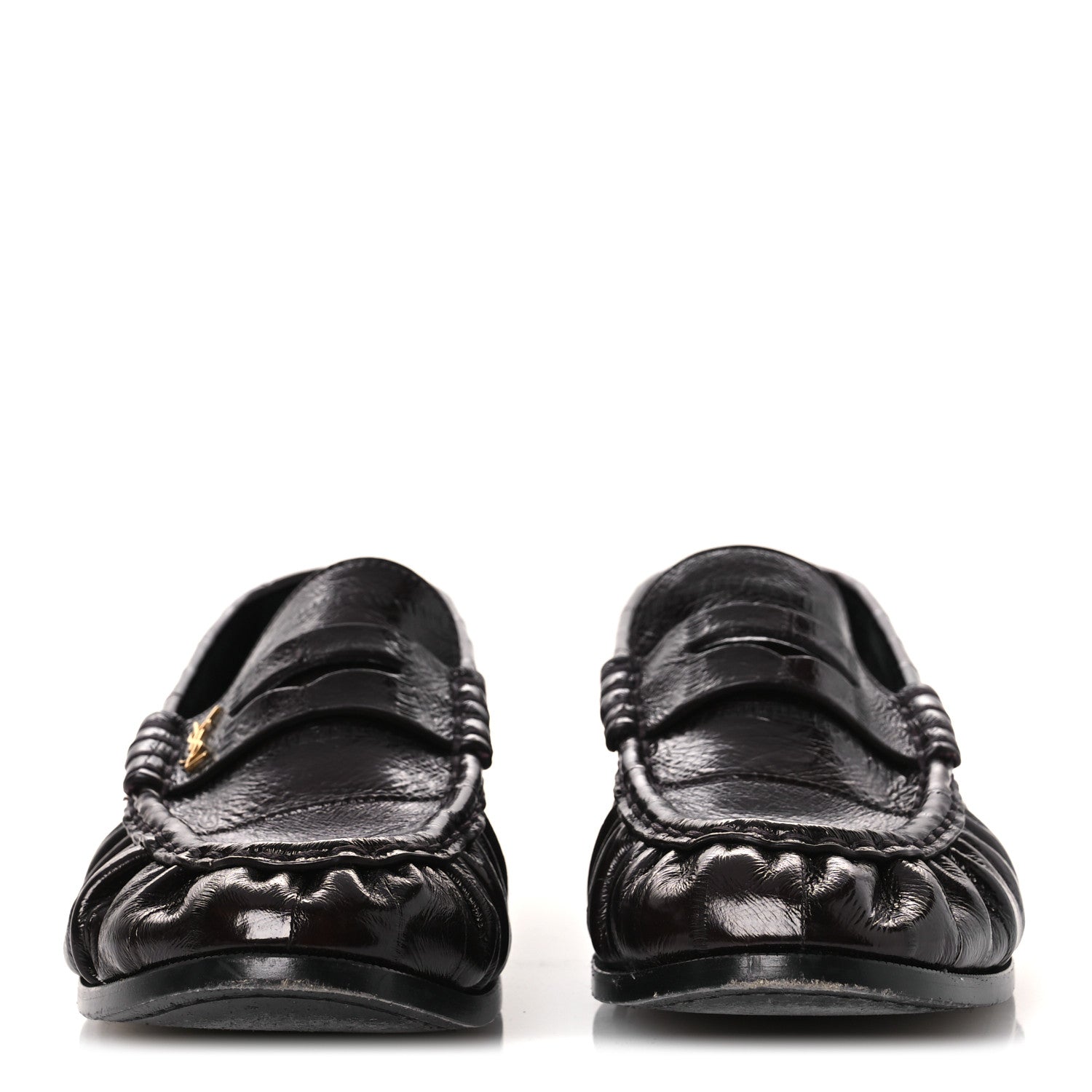 Saint Laurent Supple Eel Le 15 Loafer Penny Slippers 39 Burnt Brown 3 of 10